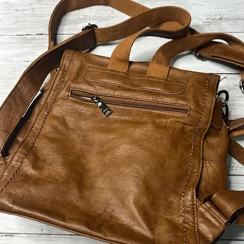 Vaschy Sac Faux Leather Large Backpack Purse