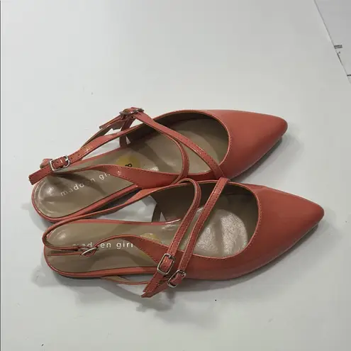 Madden Girl  Coral Flats with Straps
