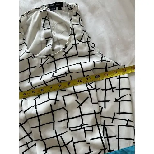 Gemma Crus Women's Peep Back Combo Sleeveless Sheath Dress 0 Blue