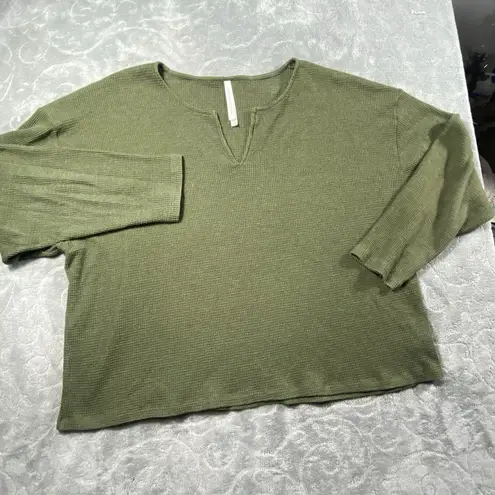 Babaton Aritzia The Group Oversized Boxy Waffle Knit Sweater Large Relaxed Sport