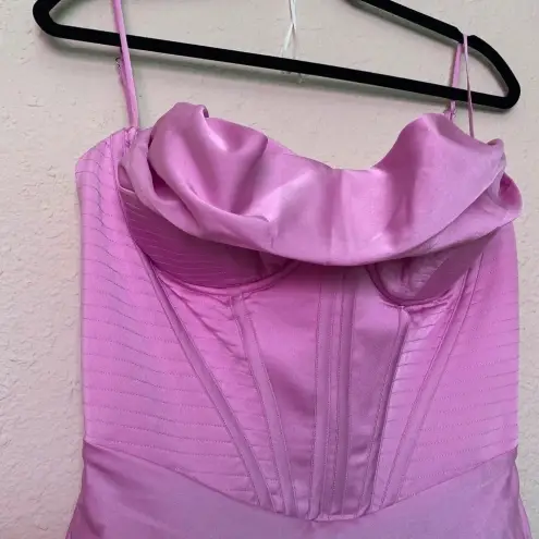 House Of CB  'Charmaine' Pink Corset Maxi‎ Dress NWOT size M