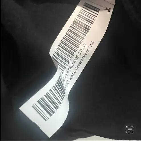 Quince New SuperSoft Fleece Crew Black, New with Out Tags