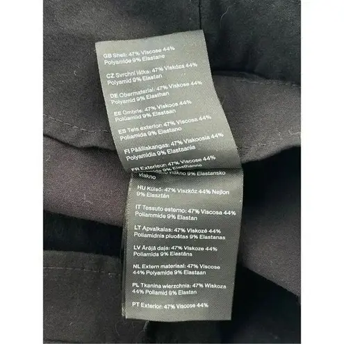 Weekday Women's Mid-Rise Ray Cutout Waist Trouser Pants Black Size 40 1588