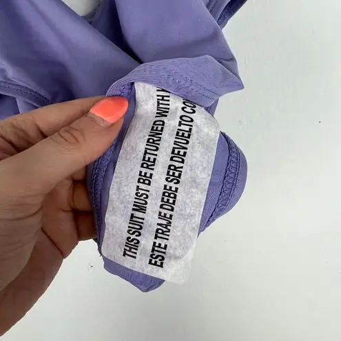 ANDIE NWT Swim The High Waisted Bottom Flat Bikini Iris Purple Size XS NEW