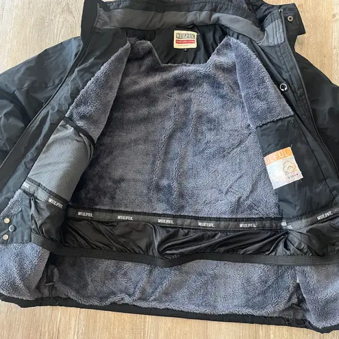 Unisex Wulful Black Heavy Duty Winter Coat