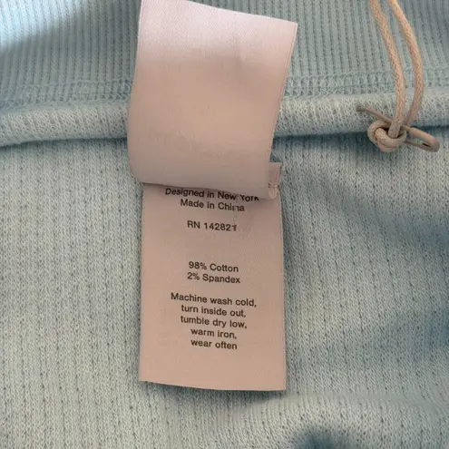 Negative Underwear Waffle Knit Pullover in Glacier, Size Small