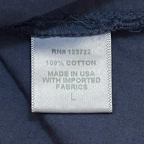 Xirena navy blue crochet ruffle sleeve tank top women’s size large