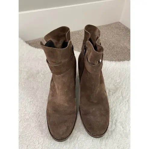 Paul Green  Brown Suede Ankle Booties Size 4UK/ 6.5 US