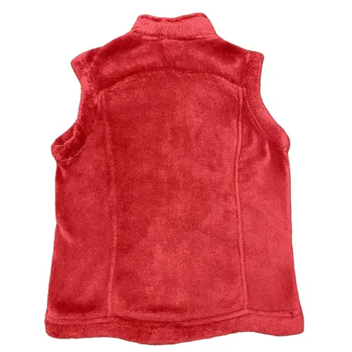 Avalanche Fleece Vest Womens Size Small Red Stand Collar Sleeveless Activewear