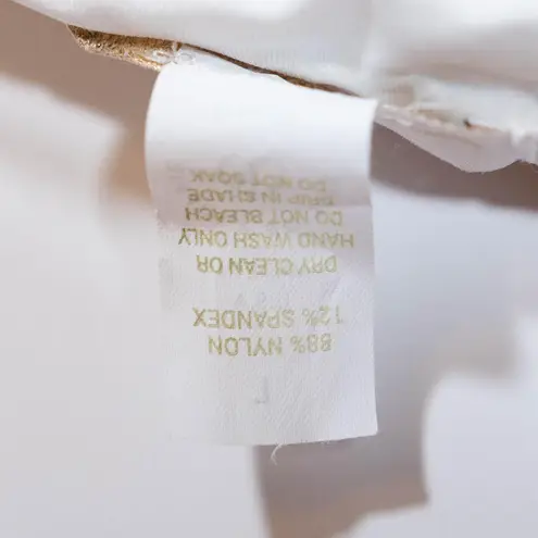 Soul Of A Hippie SOAH Off The Shoulder Two Piece Flora Print Bikini Swim Top L