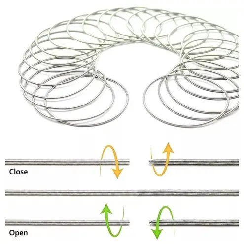 Boutique NEW Trendy‎ Silver Guitar String Bracelets Stackable Boho Statement Pieces, OS