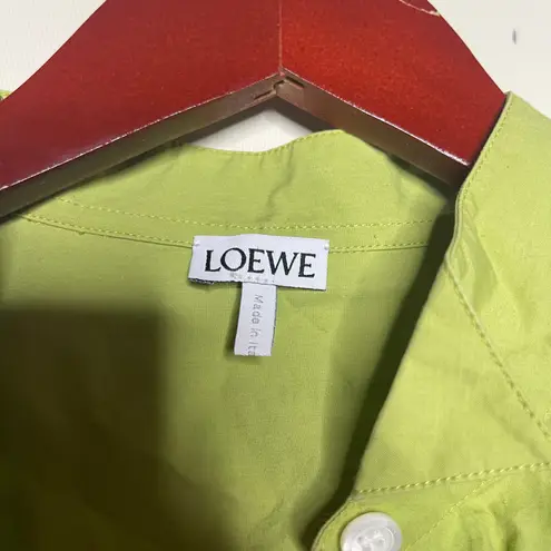 Loewe Cotton shirt dress in Lime Green sz FR 38 US 4-6