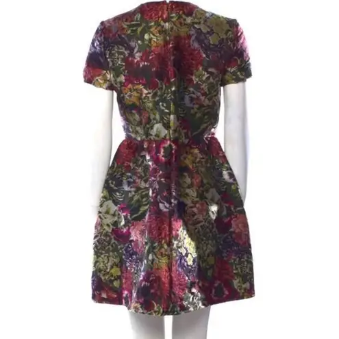 Valentino Garavani Valentino Silk Floral Print A-Line Mini Dress, M/US8