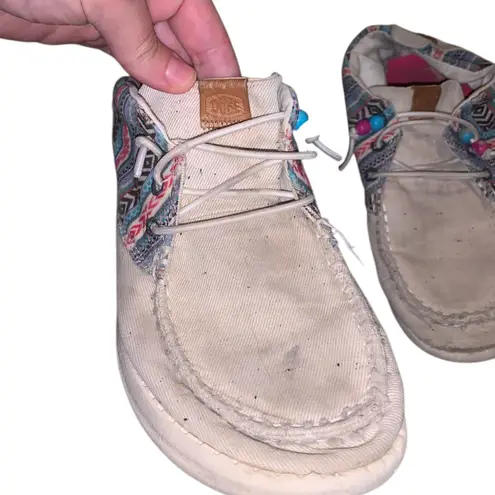 Hey Dude Wendy Mid Boho Mix Aztec Pattern Casual Shoes