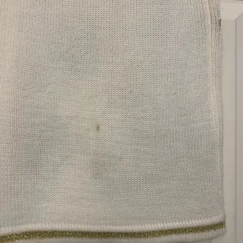 Holiday Time Christmas Knit Off White Small Vest. 2686