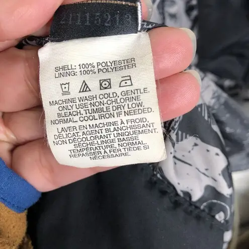 Oakley Women's Black Waist Tie Full Zip Hooded Outdoor Jacket Size Medium