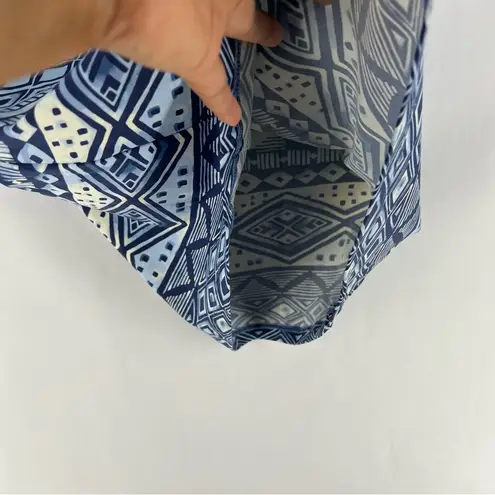 J. McLaughlin Nicola Dress Lekha Geo Stripe Tiered Layered Catalina Cloth Soft