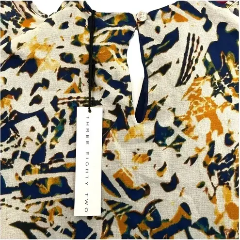 Three Eighty Two NWT Dress Abstract Cold Shoulders