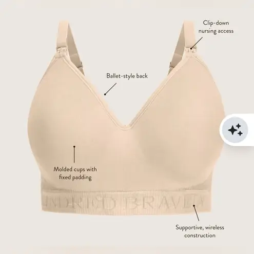 Kindred Bravely Signature Sublime Contour Black Nursing Bra Small Busty Size undefined