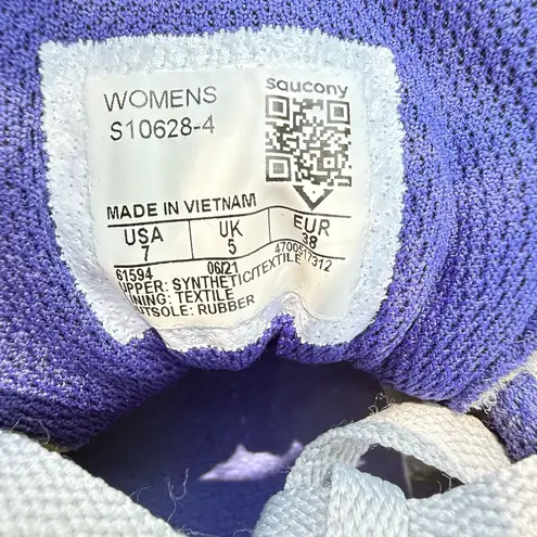 Saucony  Cohesion Running Shoes GRAY/Blue Lace Up Womens Shoes - Image 7