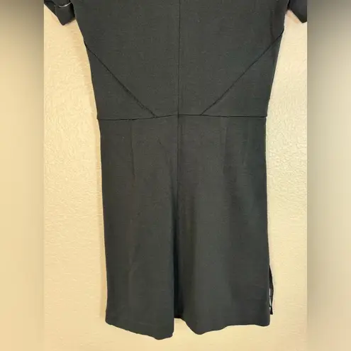 Sandro Paris Ralene Wool Black Fringe Mini Dress size 1 US Small