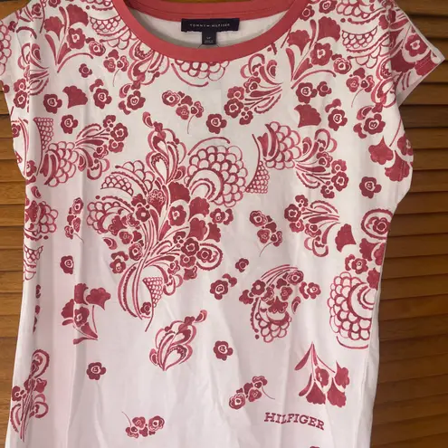 Tommy Hilfiger Women’s Short Sleeve Ombré Floral Tee Sz Small NWT