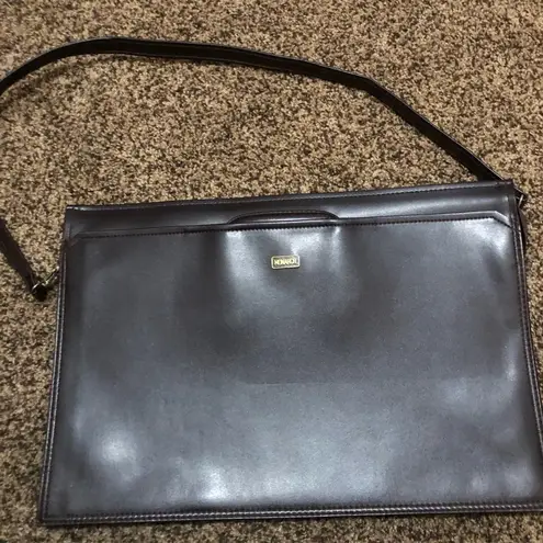 Monarch Luggage Briefcase Attaché Shoulder Bag Slim Portfolio Brown