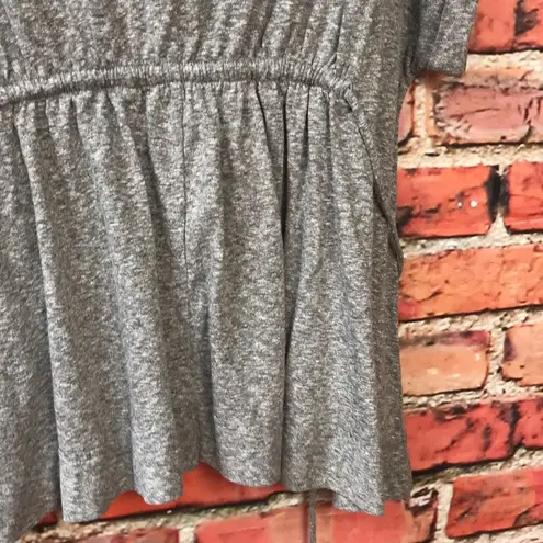 Caslon Heathered Gray  Nordstrom Oversized Tied Waist Flowing Blouse