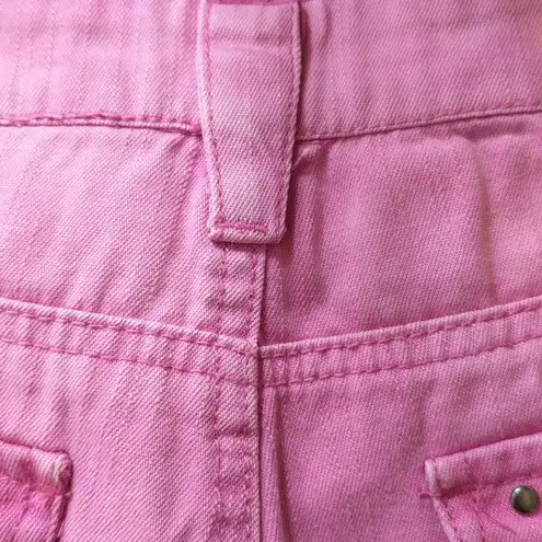 Selena Gomez Dream Out Loud by Pink Distressed Faded Jean Shorts Juniors Size 7