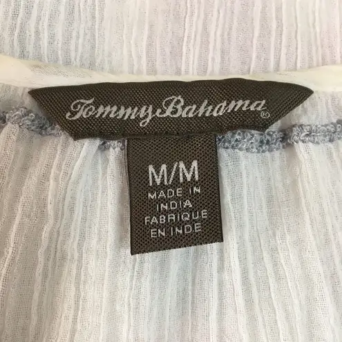 Tommy Bahama  Gauze Embellished Blouse Size M