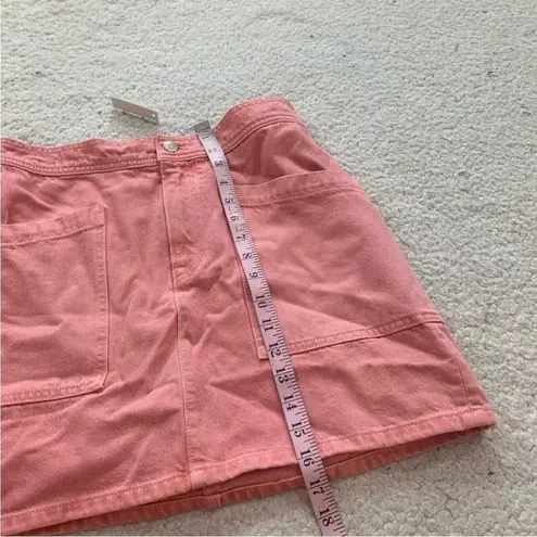 Madewell NWT  Pink Denim Garment Dyed High Waist Skirt Small - Waist 26