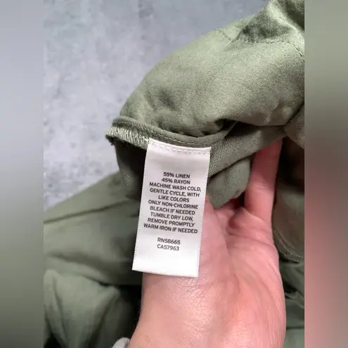 Caslon  Olive Green linen Pants xs