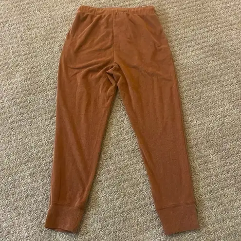 Very J Terracotta Ribbed Drawstring Joggers