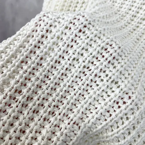 Cottagecore Handmade Womens Sweater L Retro Cable Knit Coastal Grandma Minimal Size L