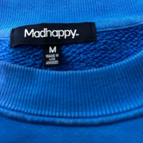 Madhappy RARE  Aspen Exclusive Drop FleecE Blue Crewneck Sweatshirt Size M Preppy