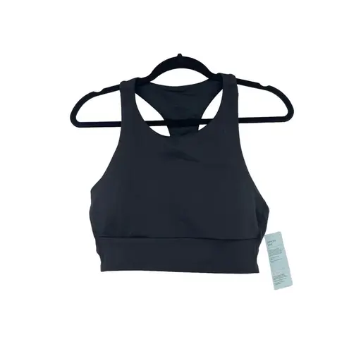 Zella  Bra Womens Large Sports Live In Racerback Black Padded Activewear NWT