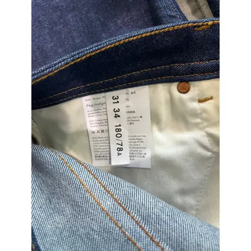 Acne Studios NWT Peg Indigo High Waist Skinny Jeans Sz 31