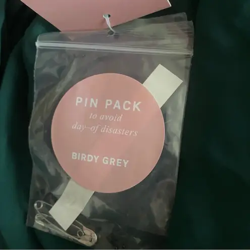 Birdy Grey NEW Grace Covertible Chiffon Maxi Dress in Emerald Green Large