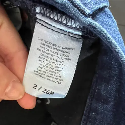 Lucky Brand  High Rise Boot Bridgette Indigo Denim Dark Wash Jeans