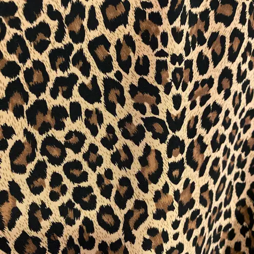 Cheetah Midi Length Sheath / Shift Dress 10/12 (20x48in) Tan