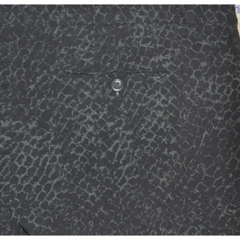 The Limited Women's Pants Size 20W Black Animal Snakeskin Print Pockets Straight