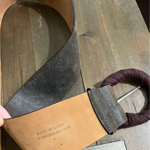 BCBGMAXAZRIA  leather wide belt