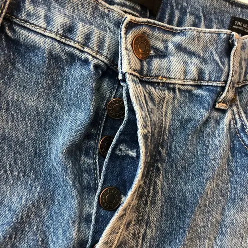 Rails Womens Jeans The Getty Crop High Rise Wide Leg Button Fly Medium Wash 30