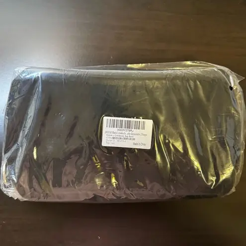 Black Fanny Pack Women Crossbody Purse Matte Faux Leather Sling Vegan Bag D1