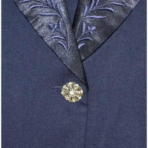 Vintage NWT ML Studio Women's Navy Blue Skirt Suit Plus Size 22W Career Church