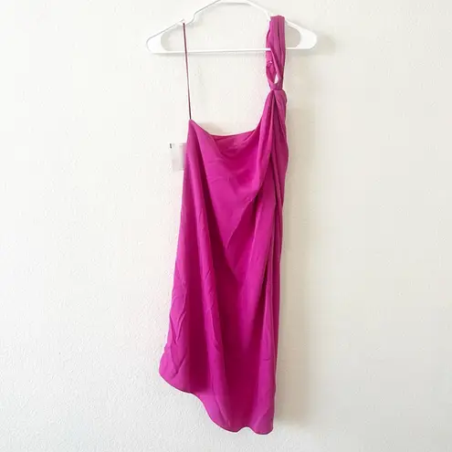 Trina Turk  One Shoulder Hot Pink Dress Medium‎ NEW