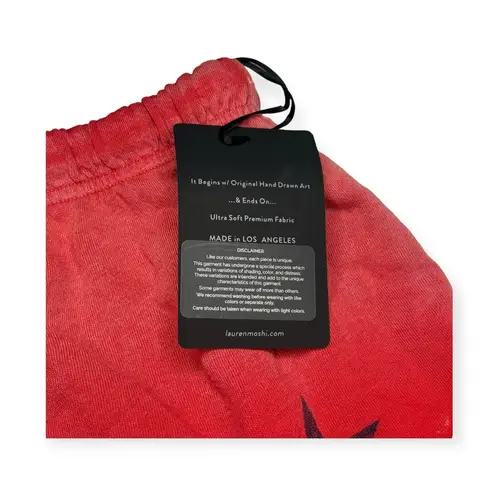 Lauren Moshi new ★ Zoa Vintage Potassium Spray Stars Short ★ Brick Red Ombré ★ L