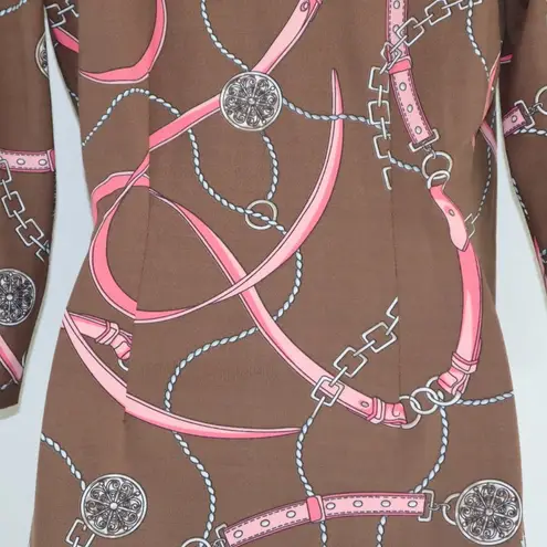 Melly M dress Equestrian Print Faux Wrap S