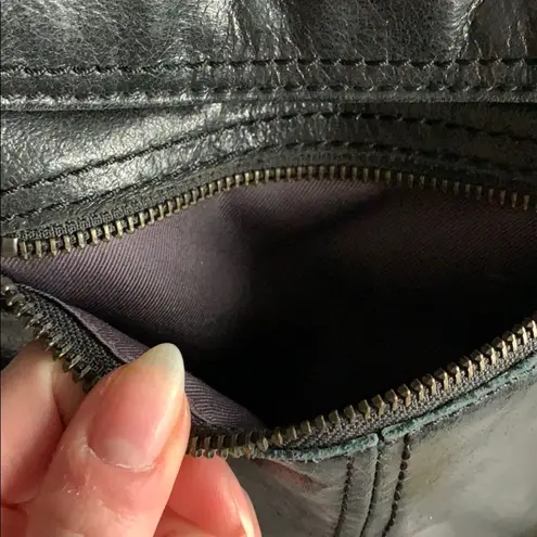 The Sak genuine black leather crossbody purse