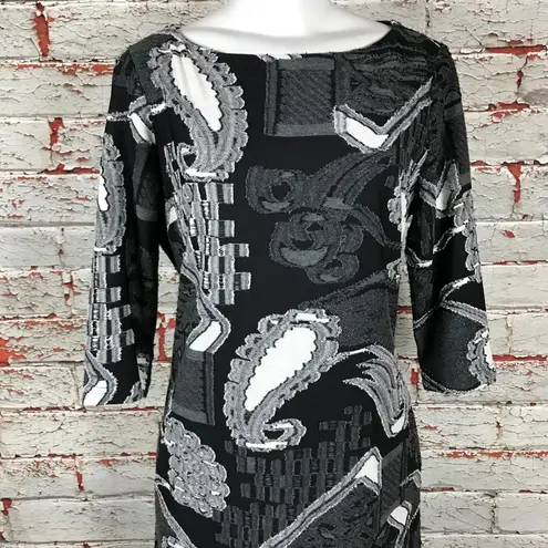 Joseph Ribkoff Dress Size 12 Sheath Textured